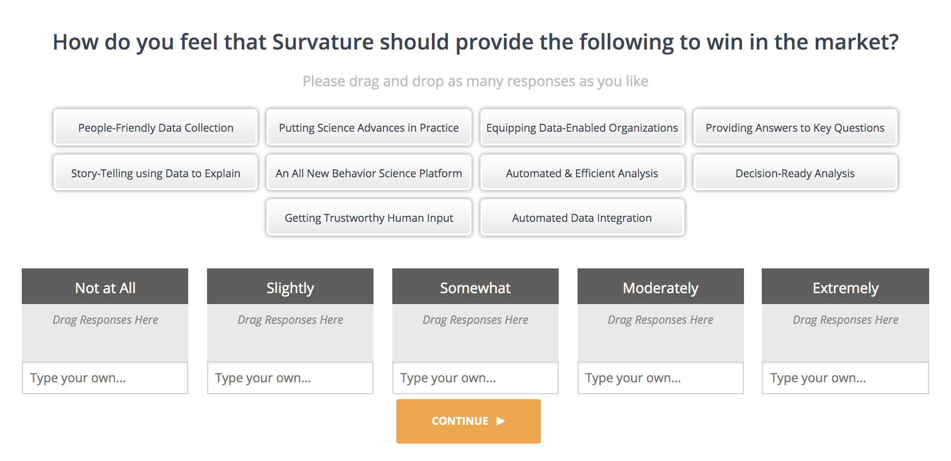 AnswerCloud gauging what people think the company should do to succeed in the market