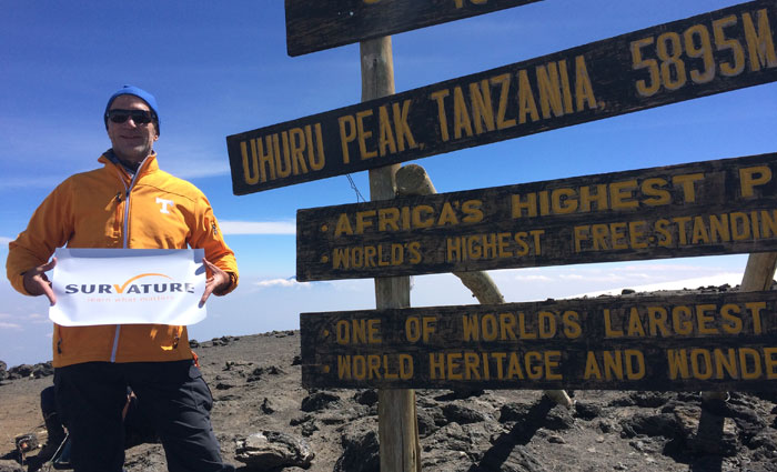 Lynn Youngs at Mt. Kilimanjaro